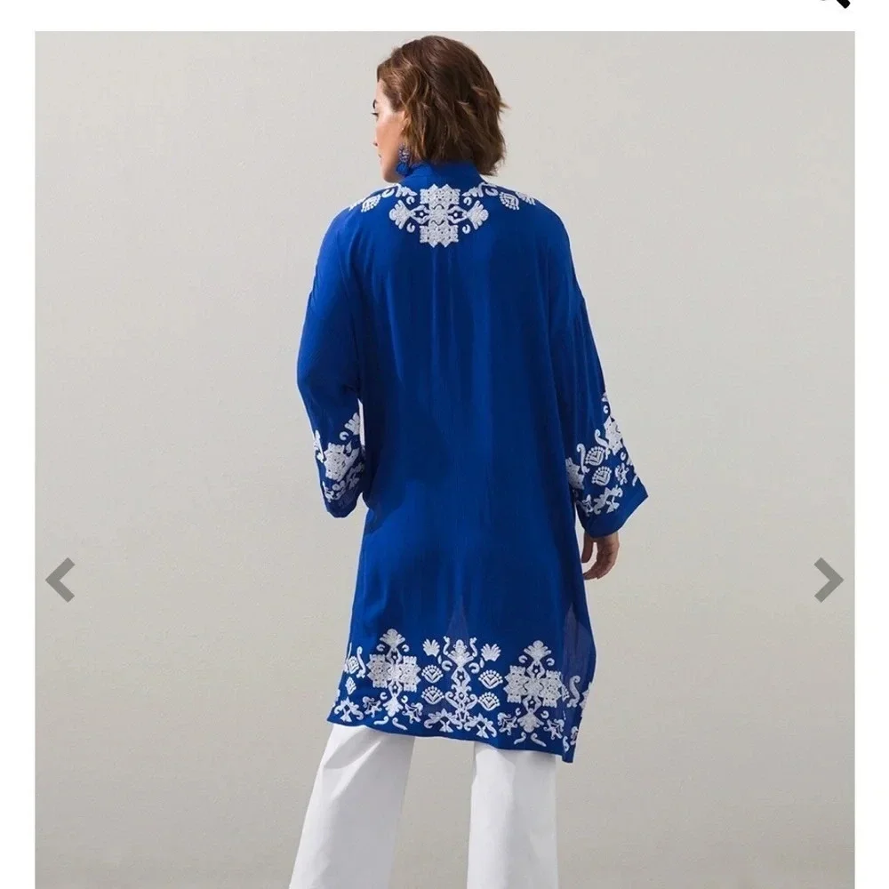CHICO’S Embroidered Kimono - Size S/M